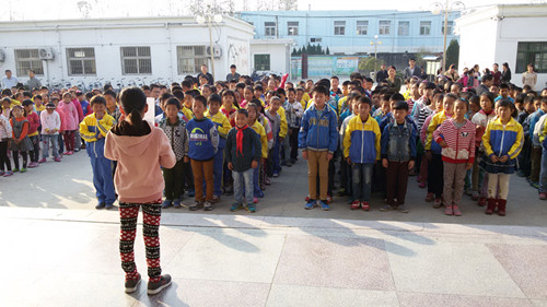 茶庵小学开展第二十七个爱国卫生活动