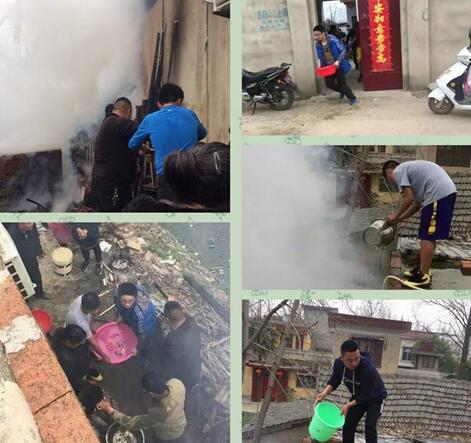 正阳中学6名学生见义勇为救火传递雷锋精神